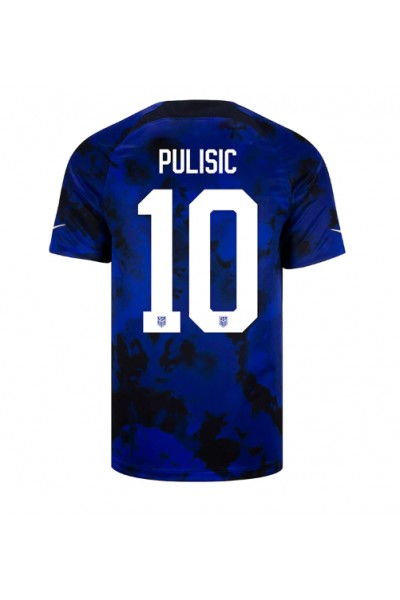 Verenigde Staten Christian Pulisic #10 Voetbaltruitje Uit tenue WK 2022 Korte Mouw